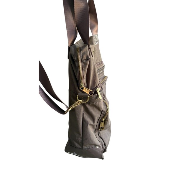 Kipling Camryn Women's Brown Nylon Laptop Travel Weekender Crossbody Bag - Picture 5 of 13